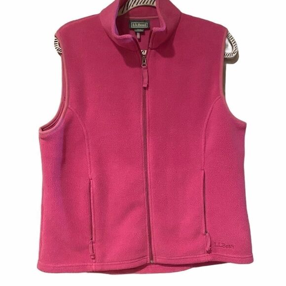 LL BEAN POLARTEC VEST SZ LARGE WINTER VEST ZIP UP - Picture 1 of 16